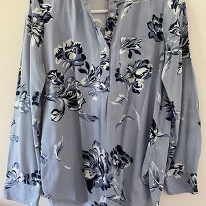 Long Sleeve Striped Blouse